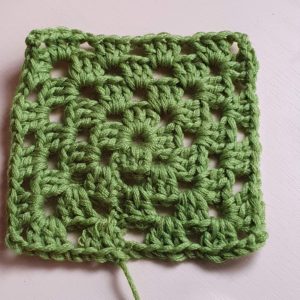 Green granny square